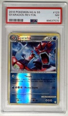 V1568: 2010: Gyarados: 123/123: Reverse Holo: HG & SS: PSA: 7: NM: 99637570